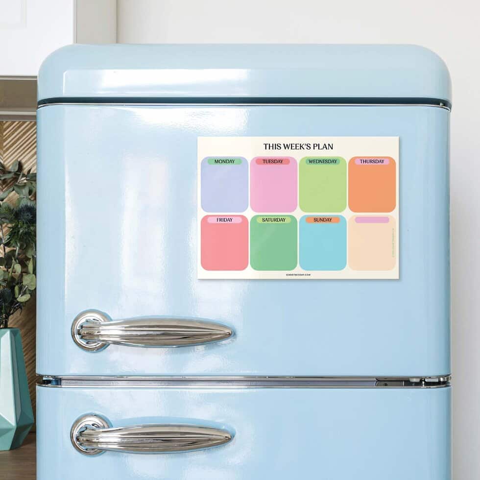 Citrus Splash Weekly Fridge Magnet