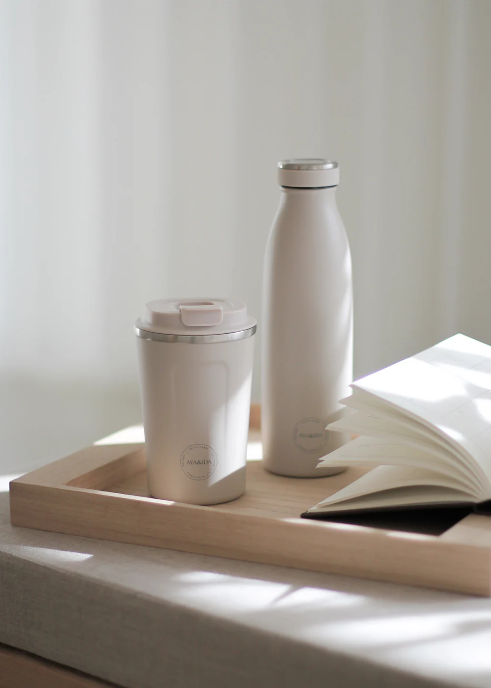 Drinking Bottle - Cream Beige 500ml - Image 2