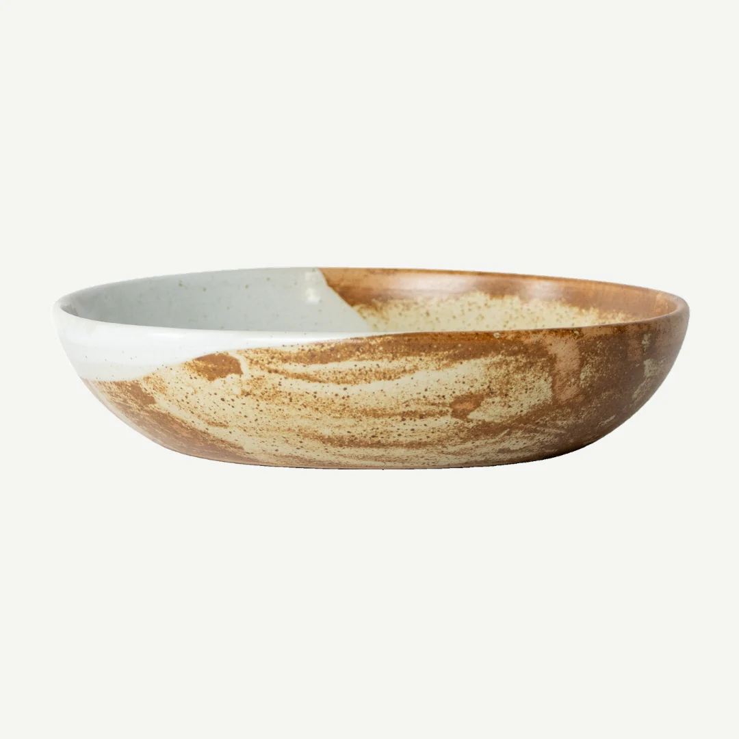Tavora Salt Glazed Pasta Bowl - White - Image 2