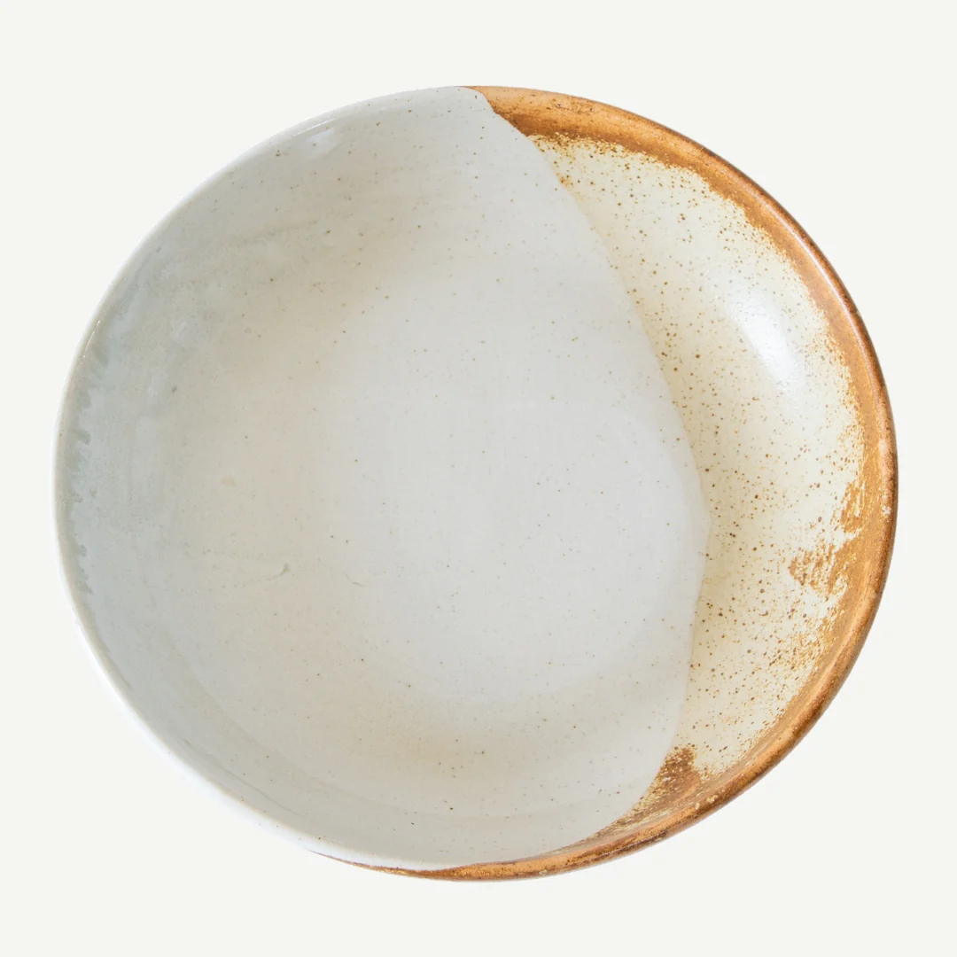 Tavora Salt Glazed Pasta Bowl - White