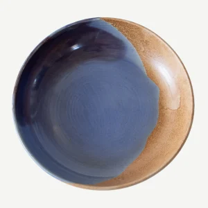 Tavora Salt Glazed Pasta Bowl - Cobalt Blue