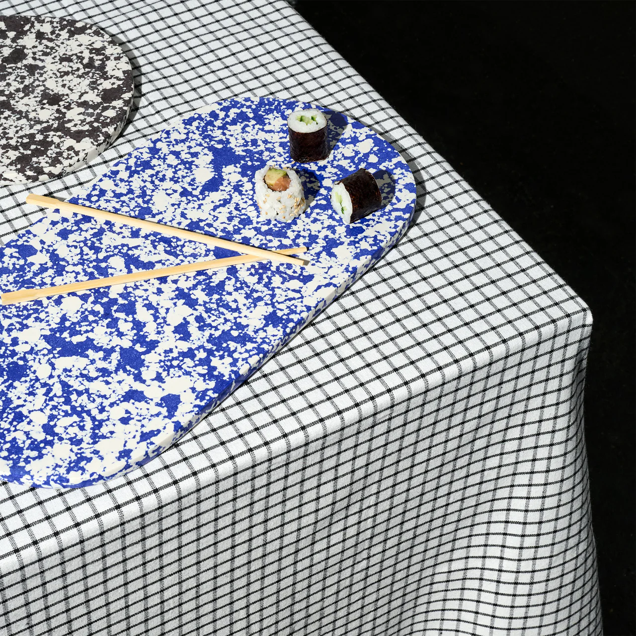 Rock Serving Tray - Cobalt Blue