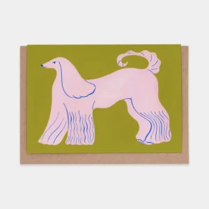 Pink Afghan Hound